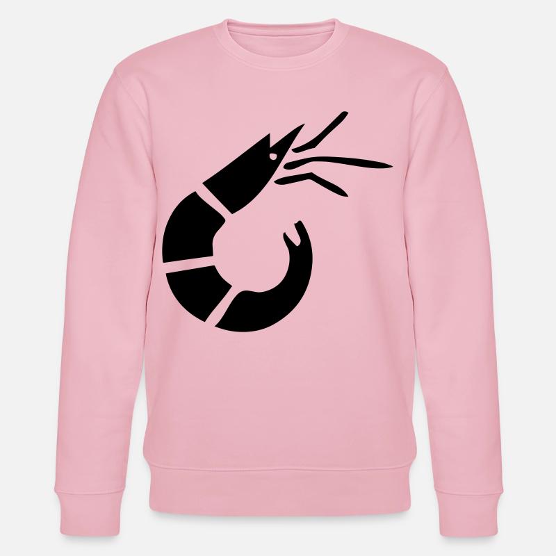 Garnele - Krabbe - Shrimp -Fischerei - Stanley/Stella Unisex Bio-Sweatshirt CHANGER  - Hellrosa