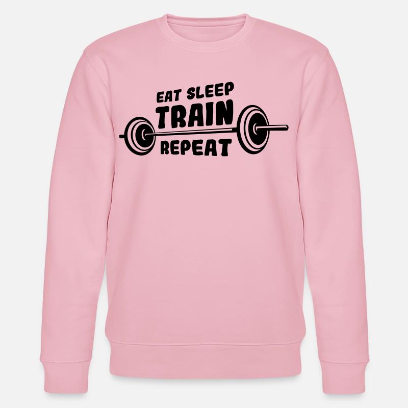 Bodybuilder Spruch - Stanley/Stella Unisex Bio-Sweatshirt CHANGER  - Hellrosa