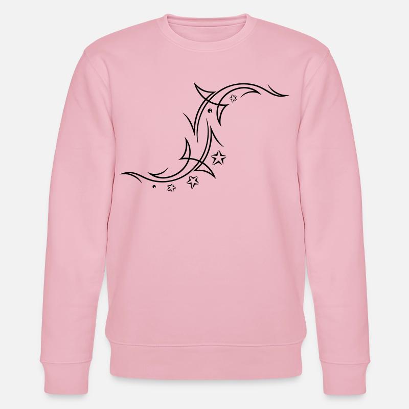 Tribal mit Sternen - Stanley/Stella Unisex Bio-Sweatshirt CHANGER  - Hellrosa
