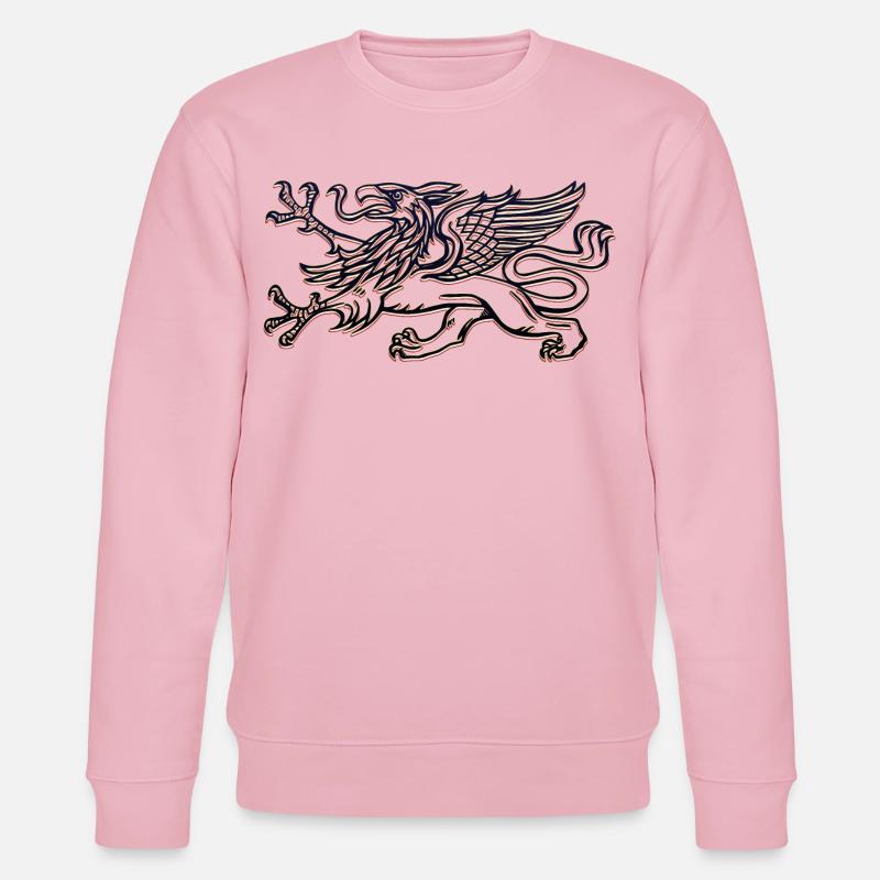 Le griffon de Rostock en 3D - Sweat bio CHANGER Stanley/Stella Unisexe - rose pâle