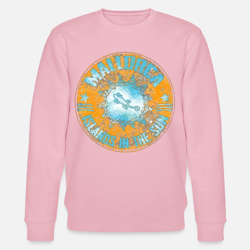 Lizard im Mandala Design - Stanley/Stella Unisex Bio-Sweatshirt CHANGER  - Hellrosa