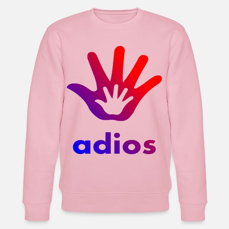 Adios Hand - Stanley/Stella Unisex Bio-Sweatshirt CHANGER  - Hellrosa