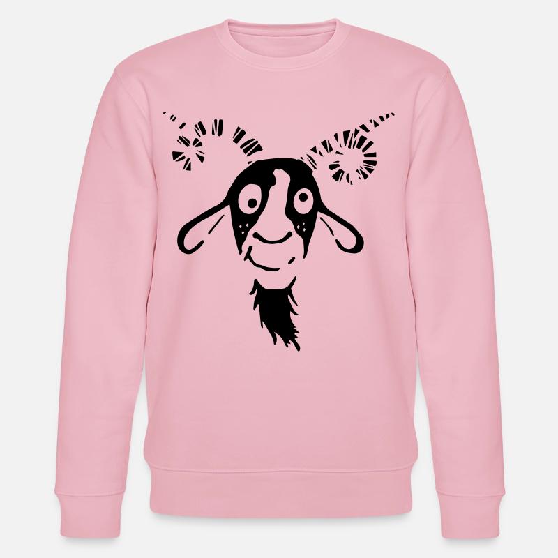 Witzige Ziege - Stanley/Stella Unisex Bio-Sweatshirt CHANGER  - Hellrosa
