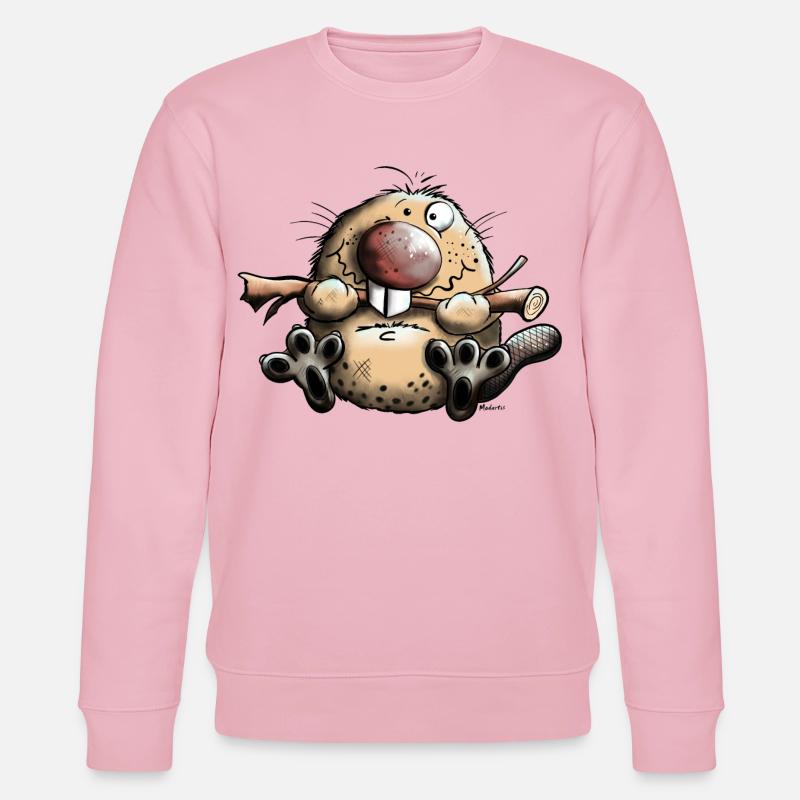 Lustiger Biber - Stanley/Stella Unisex Bio-Sweatshirt CHANGER  - Hellrosa