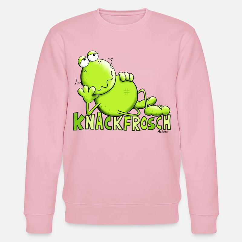Knackfrosch - Stanley/Stella Unisex Bio-Sweatshirt CHANGER  - Hellrosa