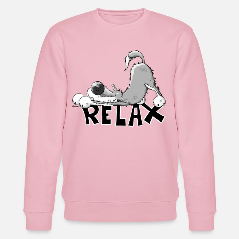 Relax Wolf - Stanley/Stella Unisex Bio-Sweatshirt CHANGER  - Hellrosa