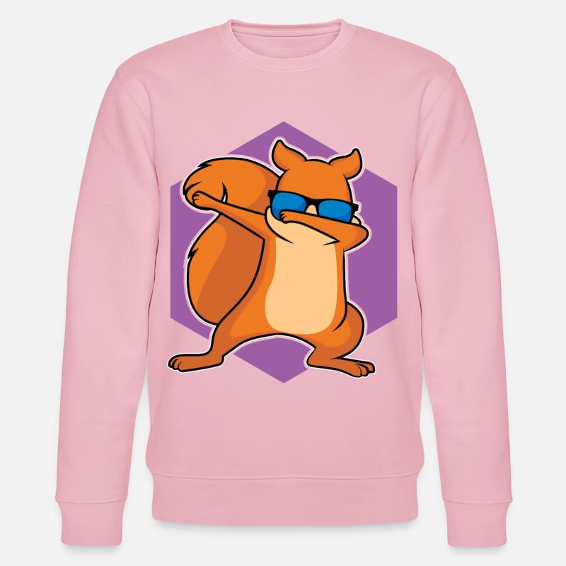 Dabbing Squirrel - Conception - Sweat bio CHANGER Stanley/Stella Unisexe - rose pâle