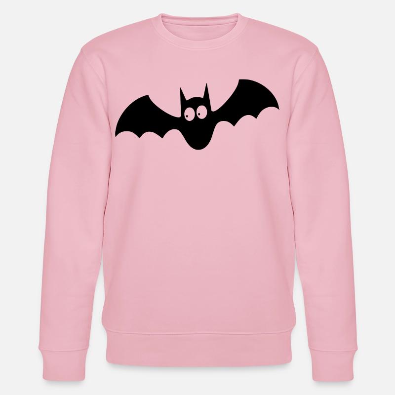 Fledermaus 001 - Stanley/Stella Unisex Bio-Sweatshirt CHANGER  - Hellrosa