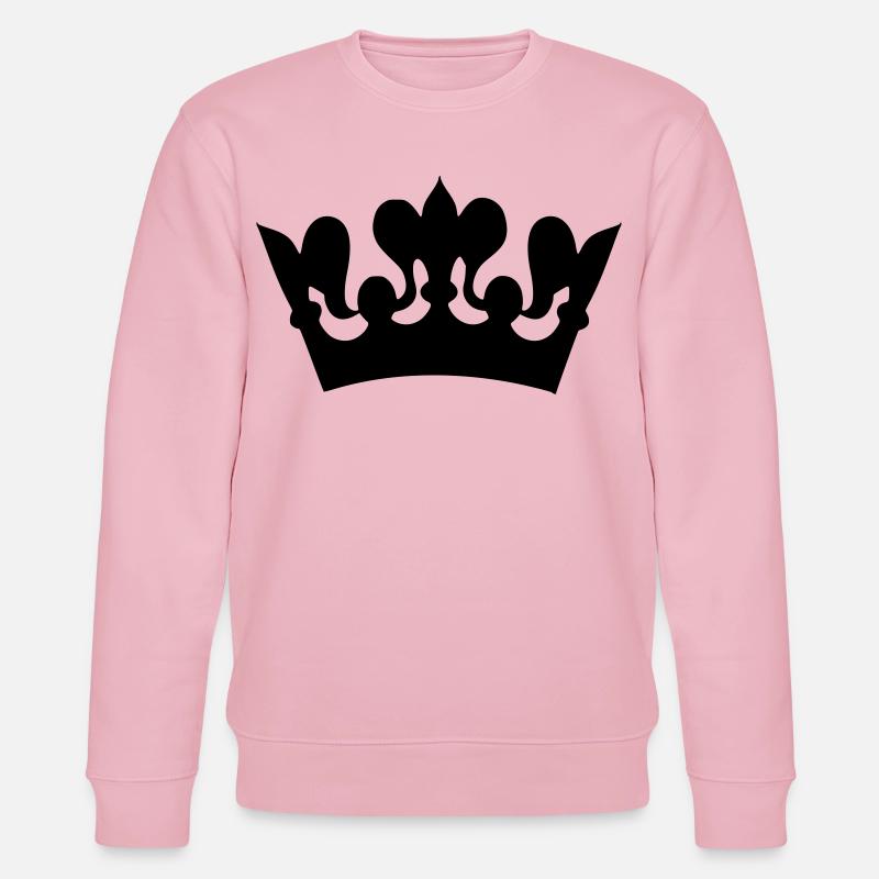 Bild einer Kronenzeichnung # - Stanley/Stella Unisex Bio-Sweatshirt CHANGER  - Hellrosa