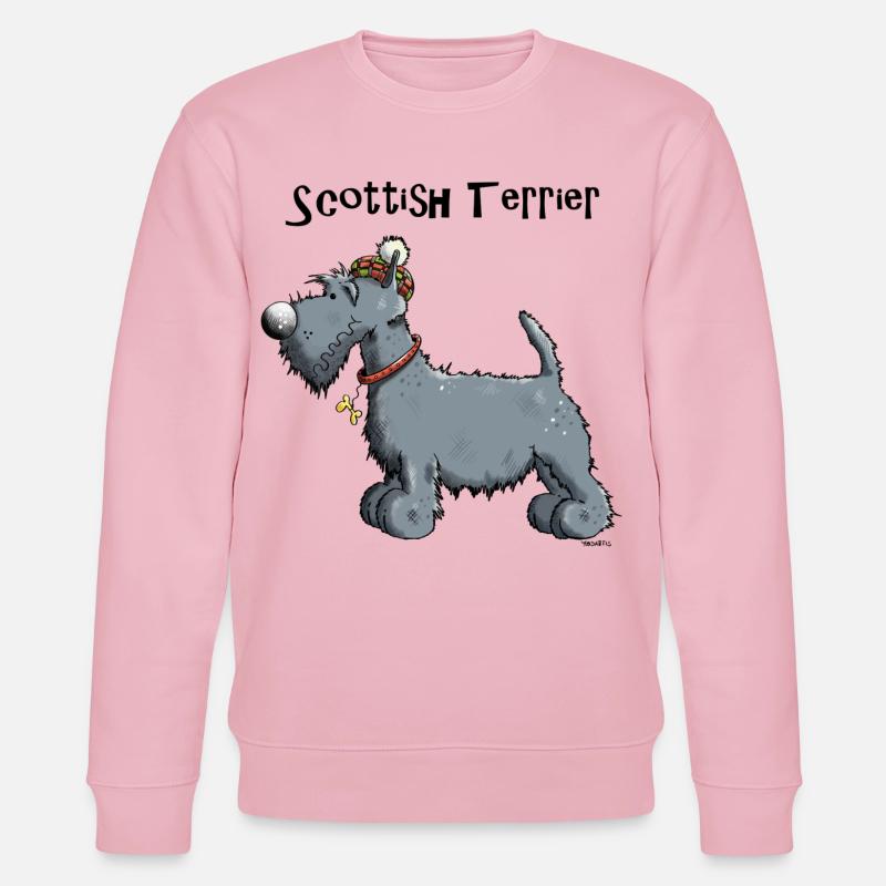 Silvius der Scottish Terrier - Stanley/Stella Unisex Bio-Sweatshirt CHANGER  - Hellrosa