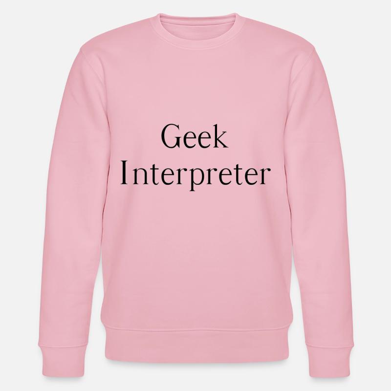 Geek interpreter - Stanley/Stella Unisex Bio-Sweatshirt CHANGER  - Hellrosa