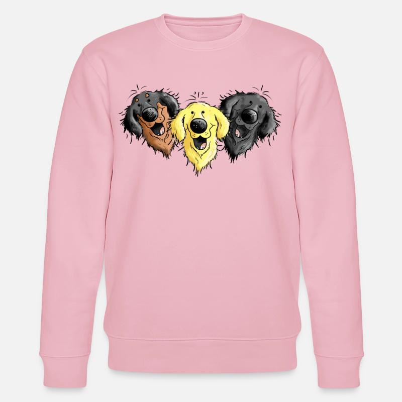 Hovawart Trio - Stanley/Stella Unisex Bio-Sweatshirt CHANGER  - Hellrosa
