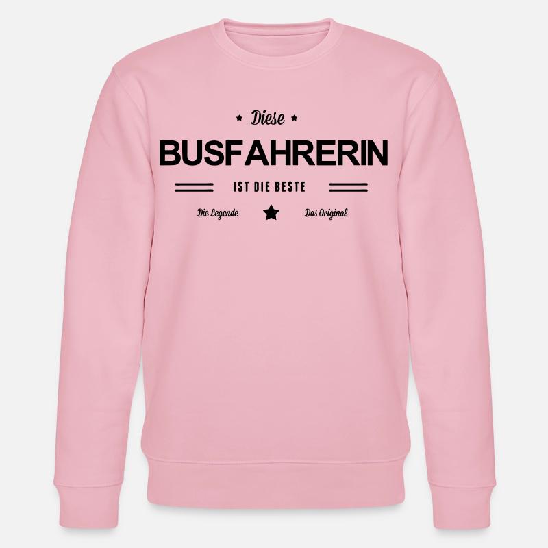 Beste Busfahrerin - Stanley/Stella Unisex Bio-Sweatshirt CHANGER  - Hellrosa