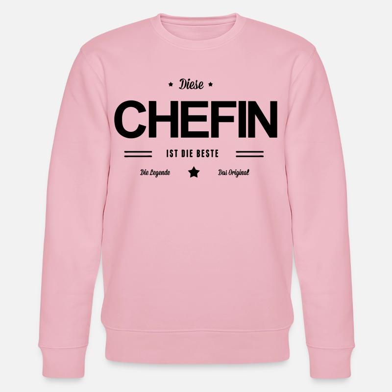 Beste Chefin - Stanley/Stella Unisex Bio-Sweatshirt CHANGER  - Hellrosa
