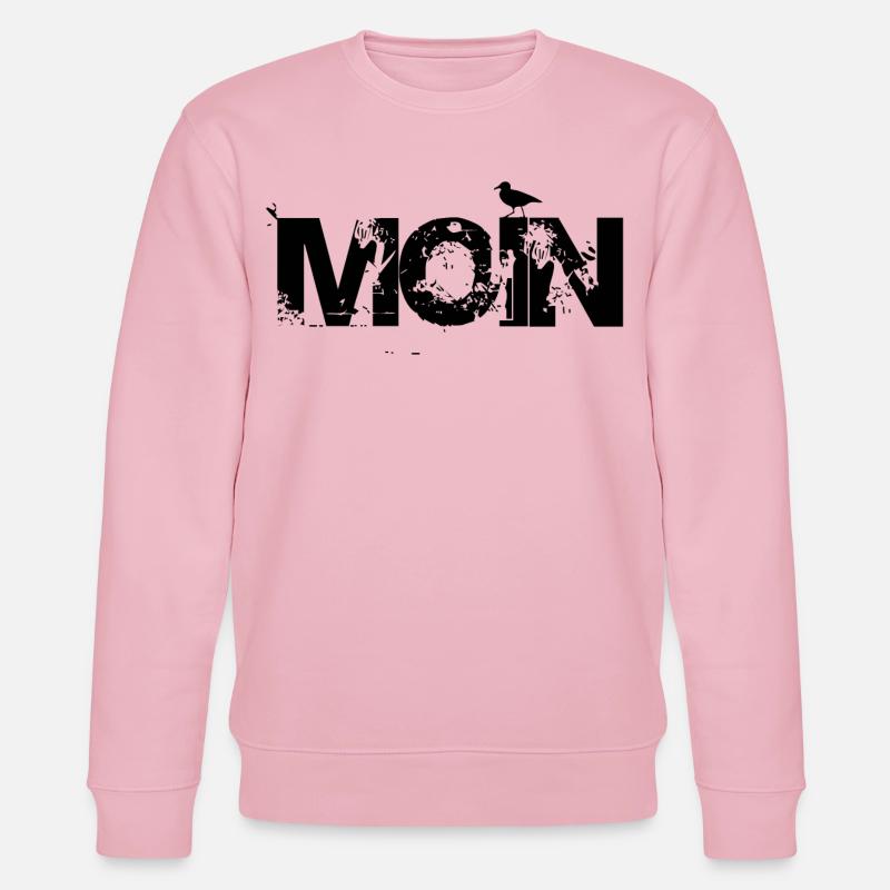 MOIN mit Möwe - Stanley/Stella Unisex Bio-Sweatshirt CHANGER  - Hellrosa