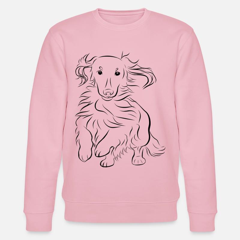 Dackel-Geschwindigkeit - Stanley/Stella Unisex Bio-Sweatshirt CHANGER  - Hellrosa