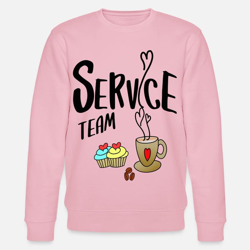 Service Team - Stanley/Stella Unisex Bio-Sweatshirt CHANGER  - Hellrosa