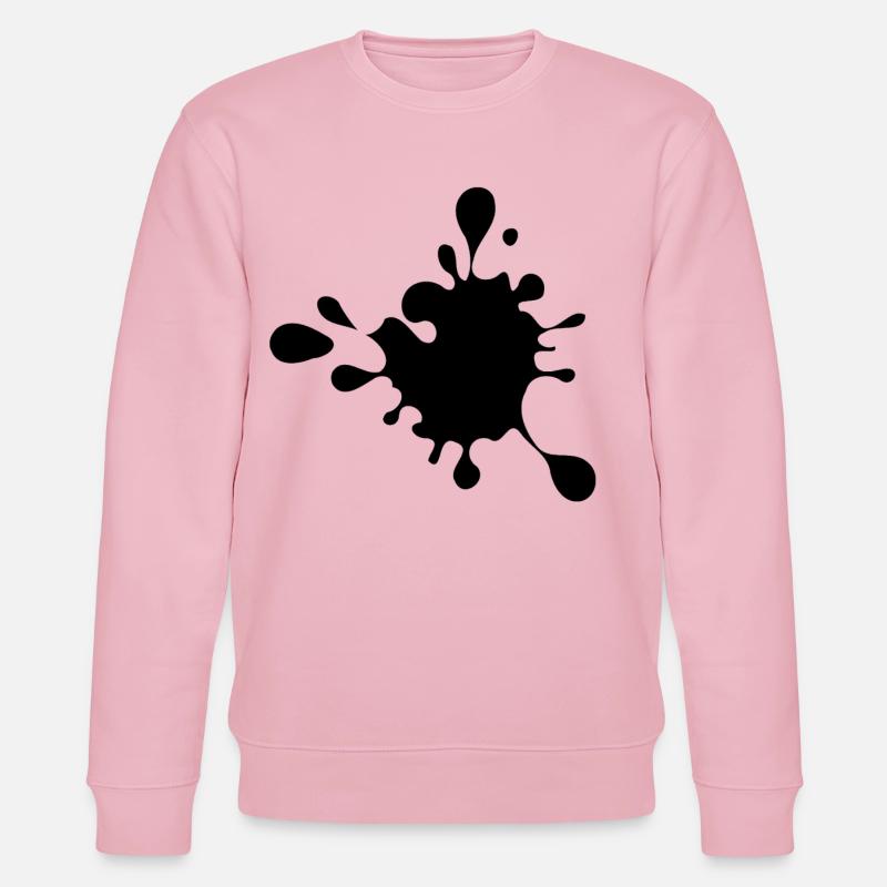 Splash, Paint Splash, Splash, Blob # - Stanley/Stella Unisex Bio-Sweatshirt CHANGER  - Hellrosa