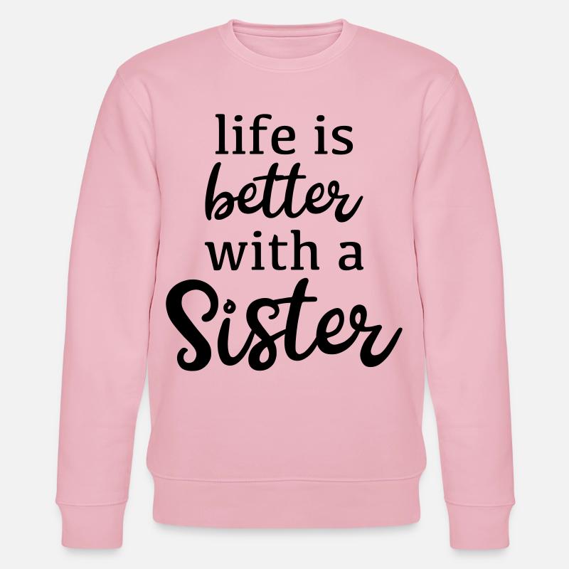 Schwester - Stanley/Stella Unisex Bio-Sweatshirt CHANGER - Hellrosa
