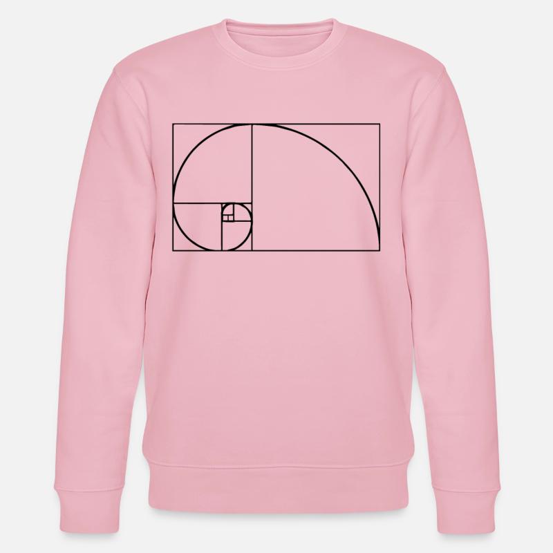 Fibonacci tshirt - Stanley/Stella CHANGER Unisex Organic Sweatshirt - cotton pink