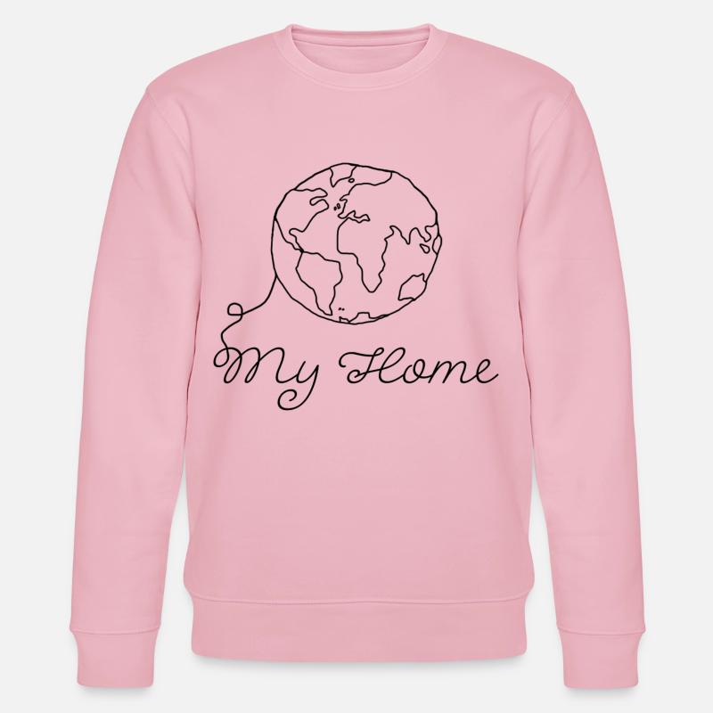 Planet Erde - Stanley/Stella Unisex Bio-Sweatshirt CHANGER  - Hellrosa