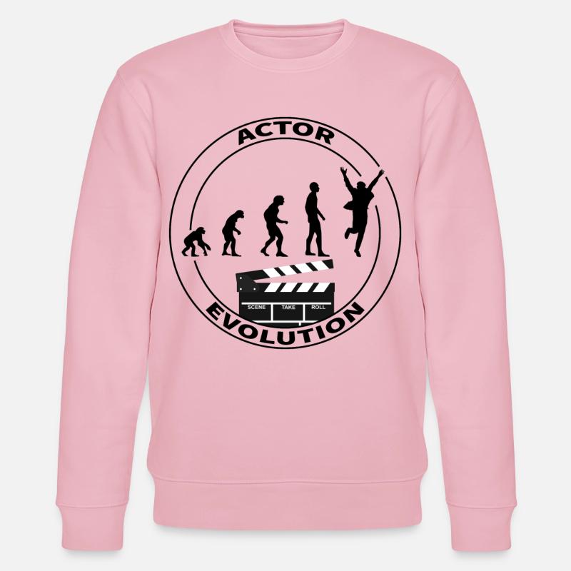 Evolution Schauspieler Darsteller Geschenk - Stanley/Stella Unisex Bio-Sweatshirt CHANGER  - Hellrosa