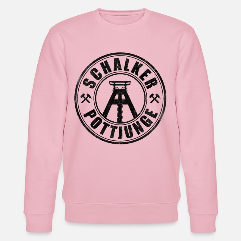 Schalker Pottjunge | Gelsenkirchen Ruhrpott Junge - Stanley/Stella Unisex Bio-Sweatshirt CHANGER  - Hellrosa