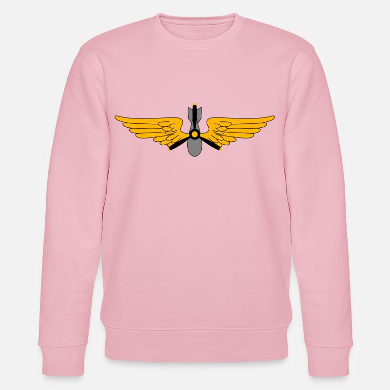 Militär Piloten - Stanley/Stella Unisex Bio-Sweatshirt CHANGER  - Hellrosa