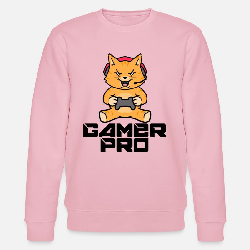 Gamer Zocker Headset Controller Videogames - Stanley/Stella Unisex Bio-Sweatshirt CHANGER  - Hellrosa