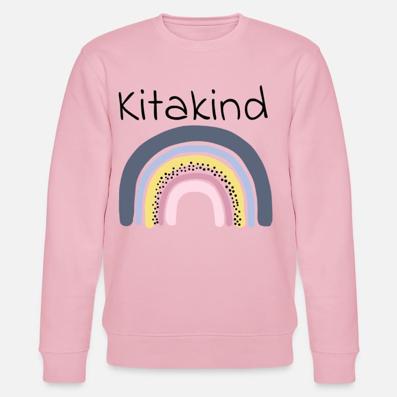 Kitakind Regenbogen - Stanley/Stella Unisex Bio-Sweatshirt CHANGER  - Hellrosa