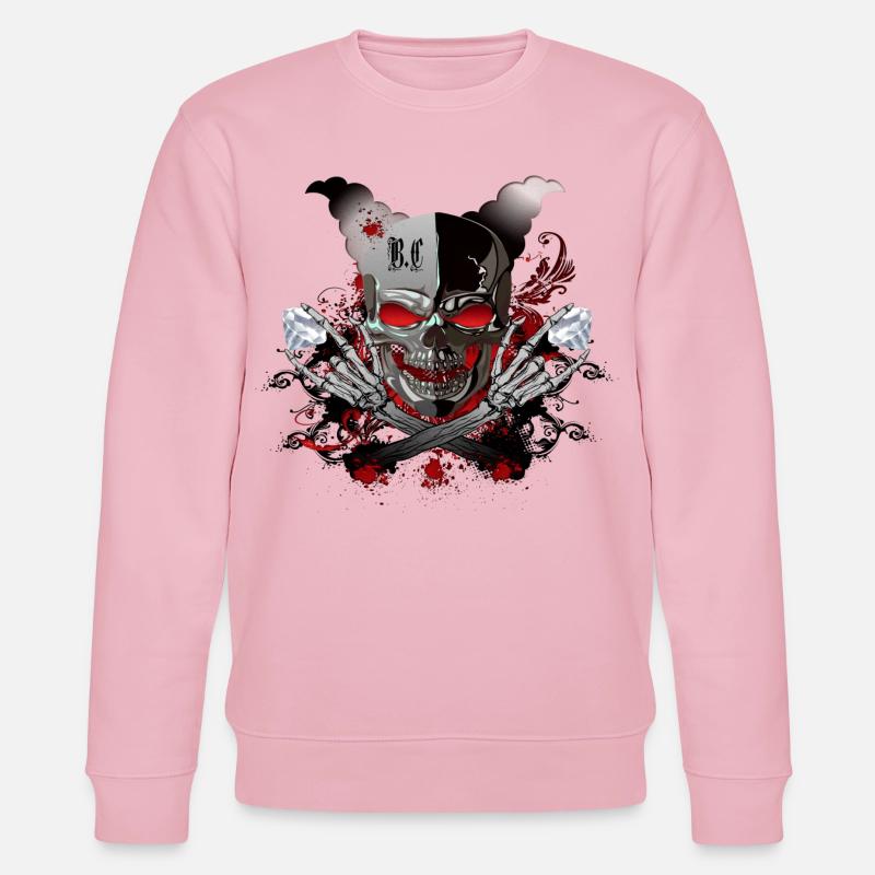 Diamant Skull - Sweat bio CHANGER Stanley/Stella Unisexe - rose pâle
