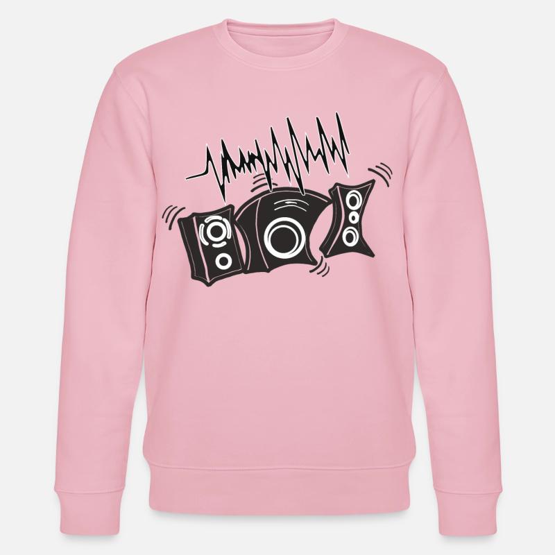 Musikboxen Disco Bässe - Stanley/Stella Unisex Bio-Sweatshirt CHANGER - Hellrosa