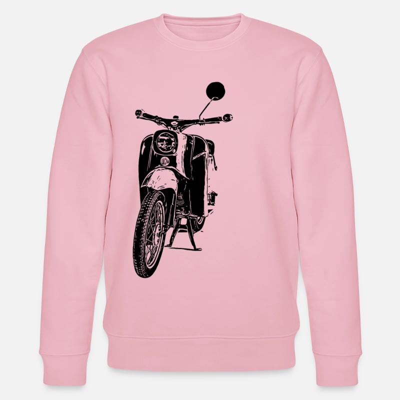 Cyclomoteur Schwalbe - Sweat bio CHANGER Stanley/Stella Unisexe - rose pâle
