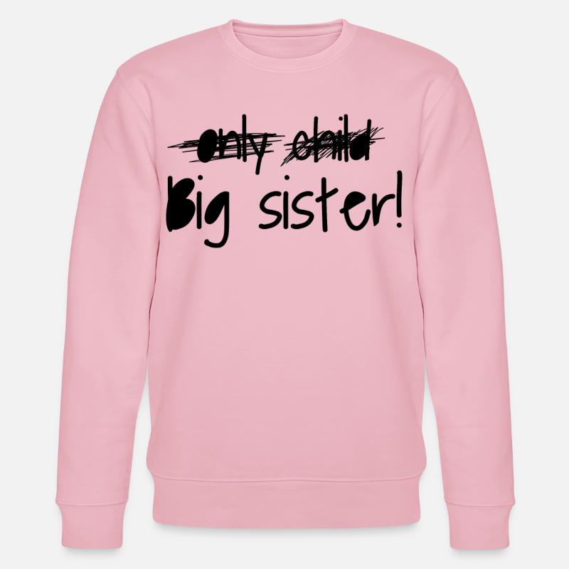 Große Schwester - Stanley/Stella Unisex Bio-Sweatshirt CHANGER  - Hellrosa