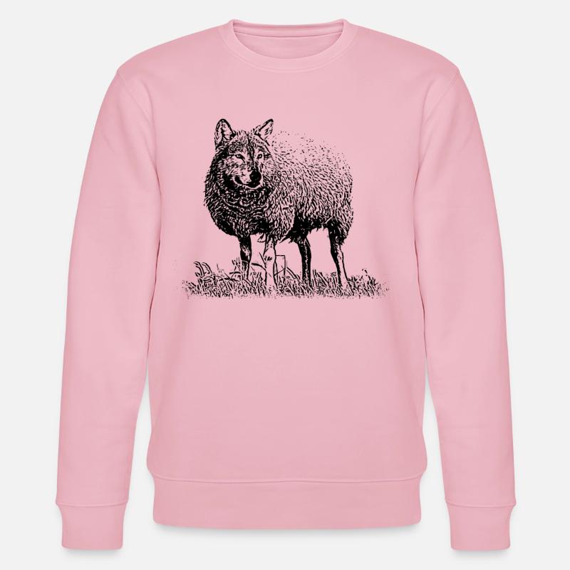 Wolf im Schafspelz - Stanley/Stella Unisex Bio-Sweatshirt CHANGER  - Hellrosa