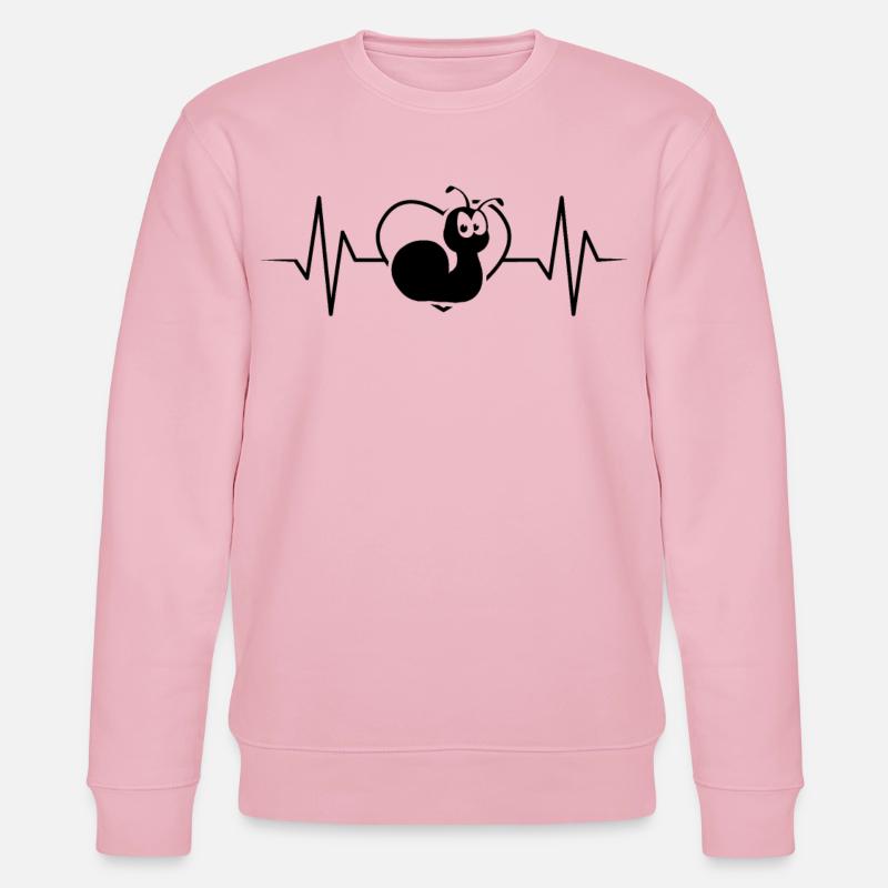 Schnecke - Stanley/Stella Unisex Bio-Sweatshirt CHANGER  - Hellrosa