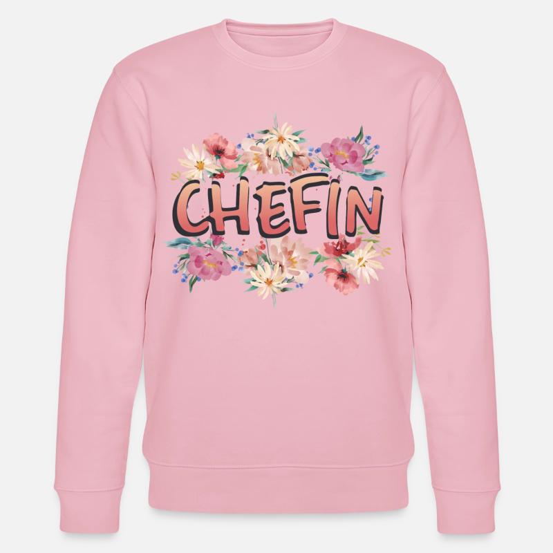 Chefin - Stanley/Stella Unisex Bio-Sweatshirt CHANGER  - Hellrosa