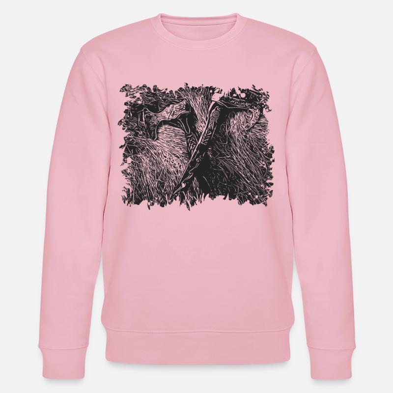 Wikinger Äxte - Stanley/Stella Unisex Bio-Sweatshirt CHANGER  - Hellrosa