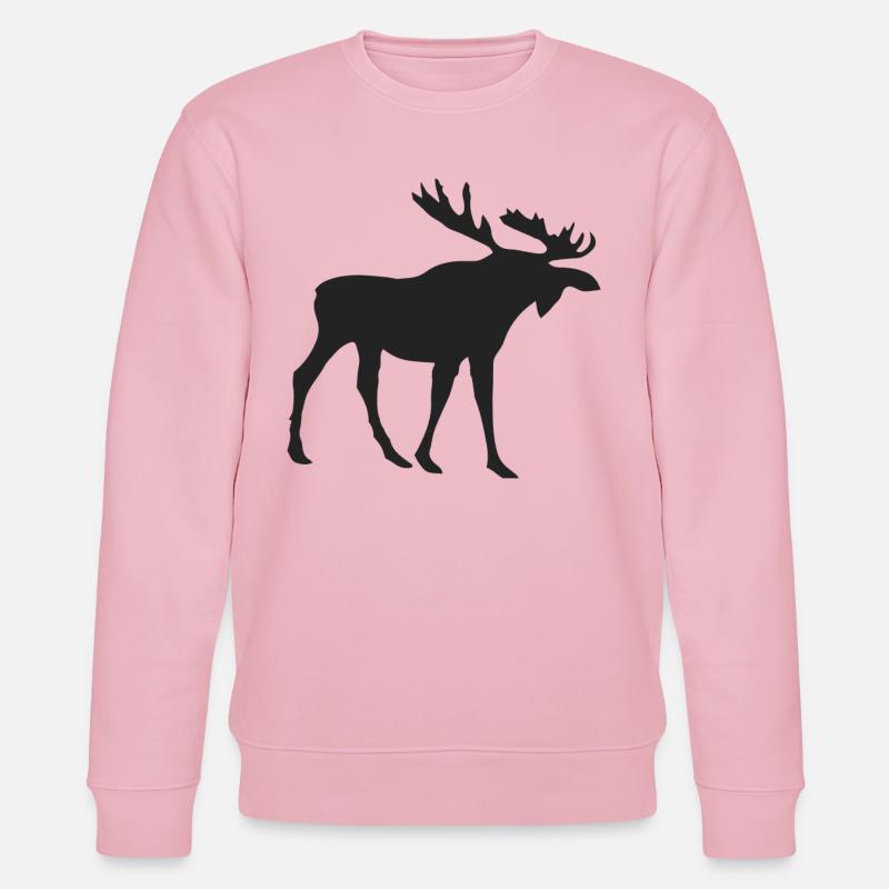 Elche Elch - Stanley/Stella Unisex Bio-Sweatshirt CHANGER  - Hellrosa