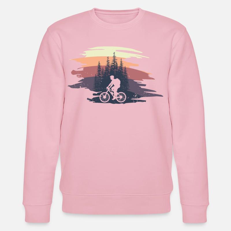 Mountainker im Wald - Stanley/Stella Unisex Bio-Sweatshirt CHANGER  - Hellrosa