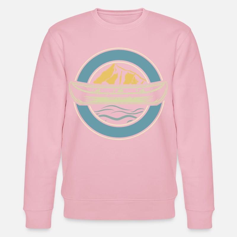 Kanu Kanut Kanutin Kanufahrer - Stanley/Stella Unisex Bio-Sweatshirt CHANGER  - Hellrosa
