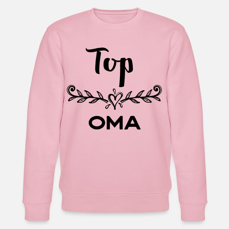 Oma Statement Großmutter Gratulation Superoma - Stanley/Stella Unisex Bio-Sweatshirt CHANGER  - Hellrosa