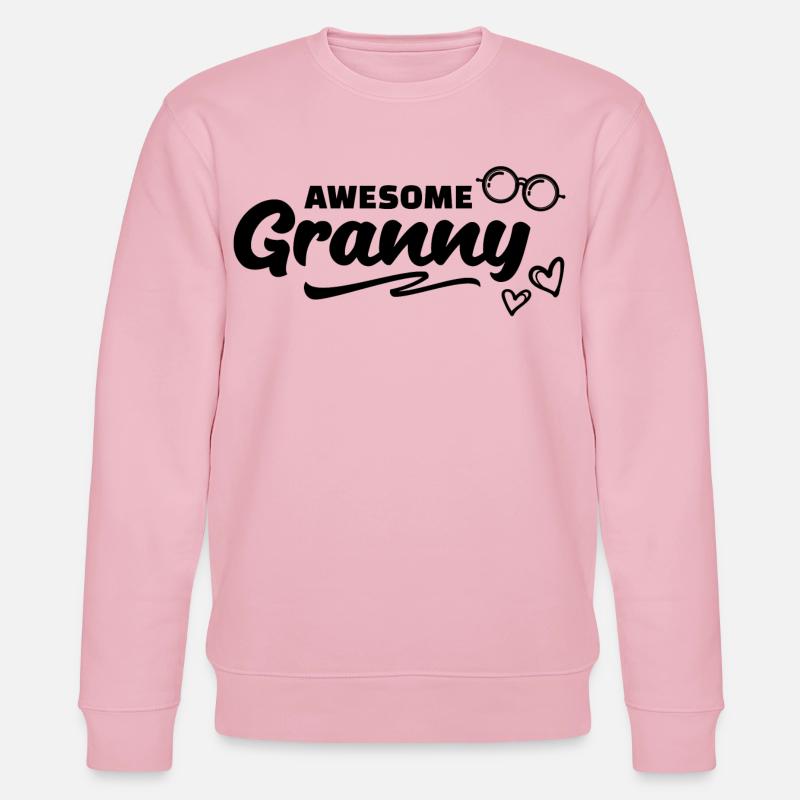 Brille Oma Großmutter Statement Alles Gute - Stanley/Stella Unisex Bio-Sweatshirt CHANGER  - Hellrosa