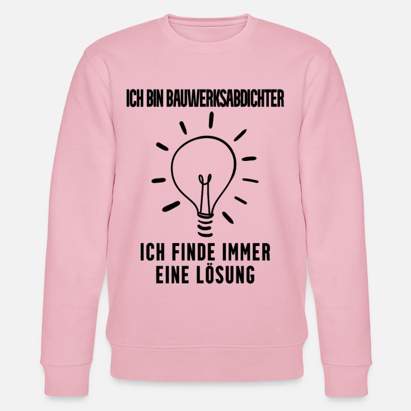 Bauwerksabdichter Beruf Ausbildung - Stanley/Stella Unisex Bio-Sweatshirt CHANGER - Hellrosa