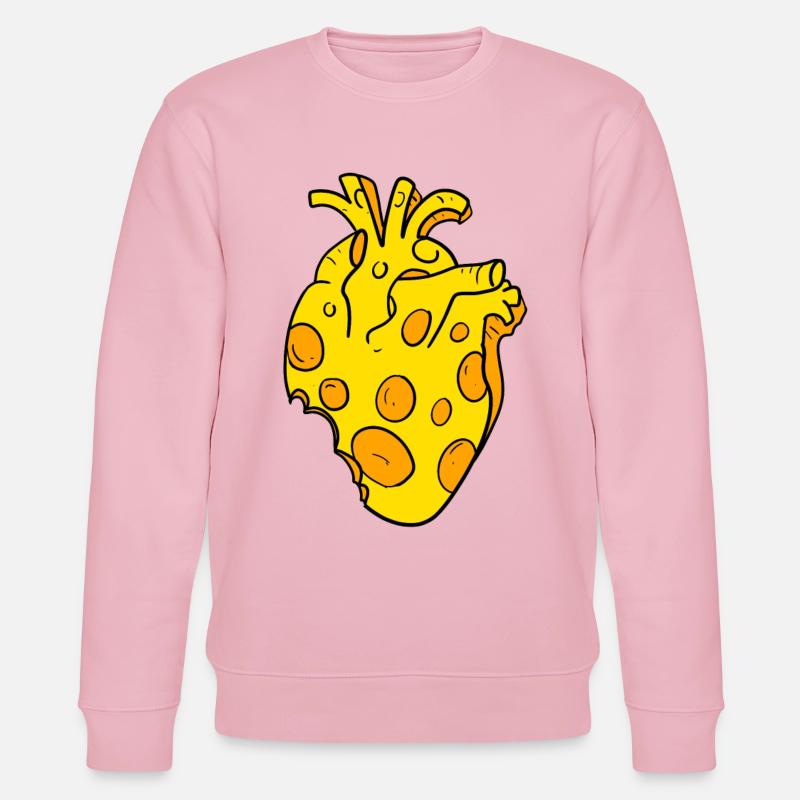 Cœur de fromage - Sweat bio CHANGER Stanley/Stella Unisexe - rose pâle