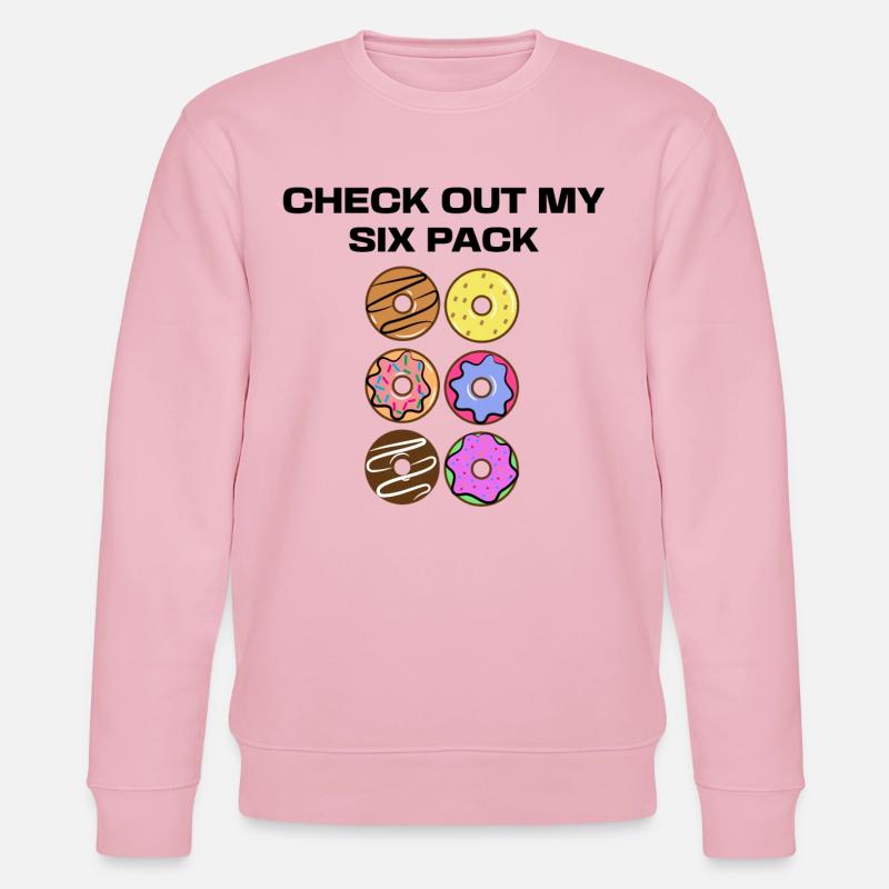 Sweets Funny Donut Statement Dessert - Sweat bio CHANGER Stanley/Stella Unisexe - rose pâle