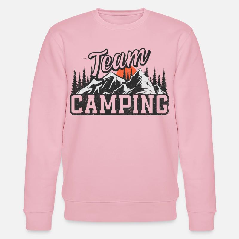 Team Camping - Stanley/Stella Unisex Bio-Sweatshirt CHANGER  - Hellrosa