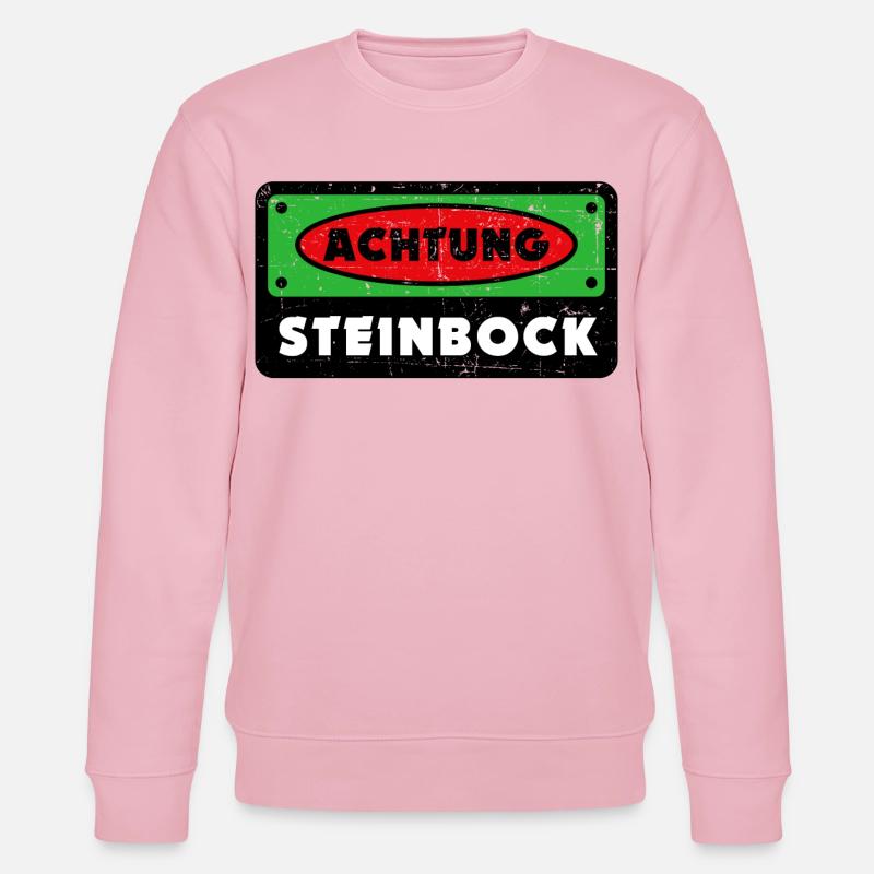 Steinbock Astrologie Tierkreis Statement Gezeiten - Stanley/Stella Unisex Bio-Sweatshirt CHANGER - Hellrosa