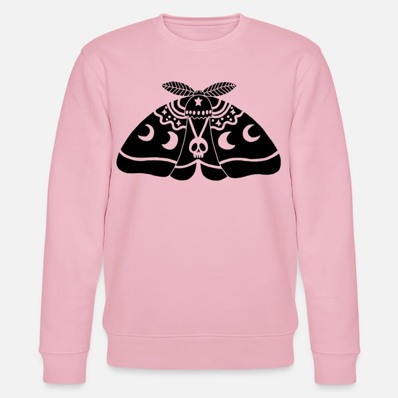 Schwarze Motte - Stanley/Stella Unisex Bio-Sweatshirt CHANGER  - Hellrosa