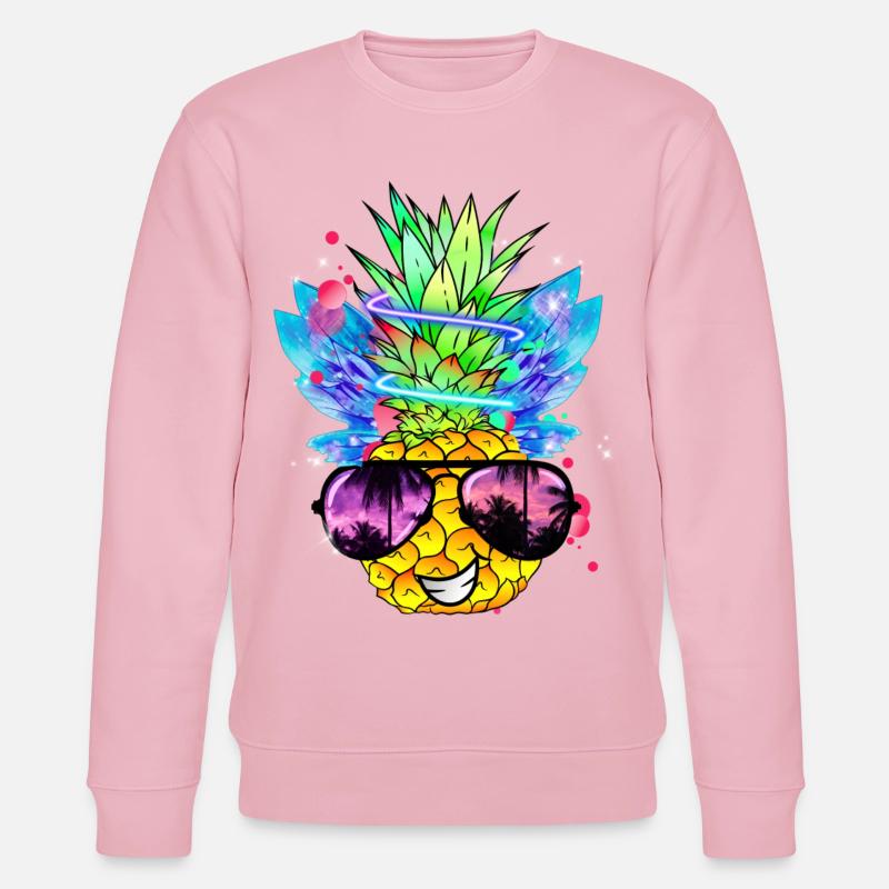 Art de l’ananas - Sweat bio CHANGER Stanley/Stella Unisexe - rose pâle